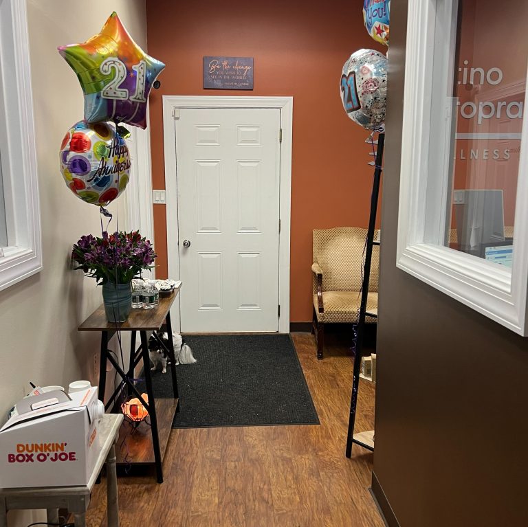 Inside the welcoming office of Justino Chiropractic Center in New Paltz NY