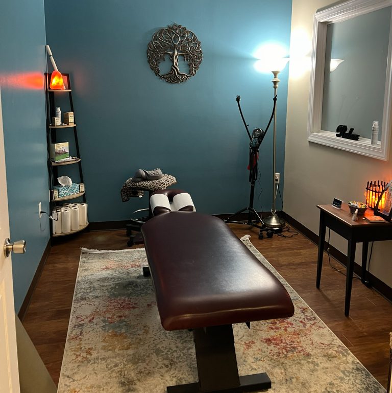 Private chiropractic adjustment room at Justino Chiropractic Center in New Paltz NY