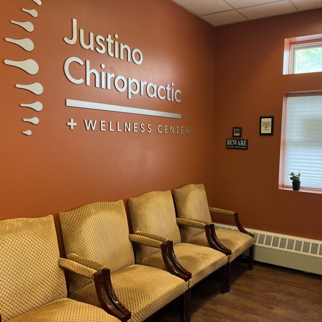 Comfortable waiting area at Justino Chiropractic Center in New Paltz NY